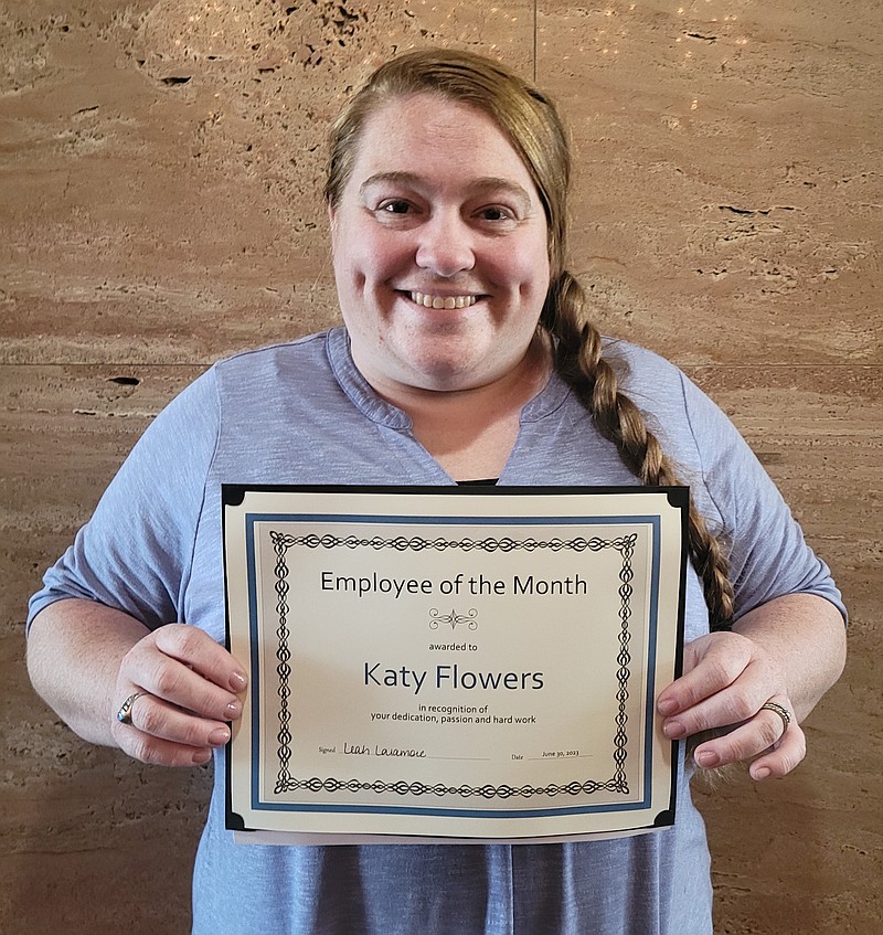 Callaway County June Employee of the Month — Katy Flowers Fulton Sun