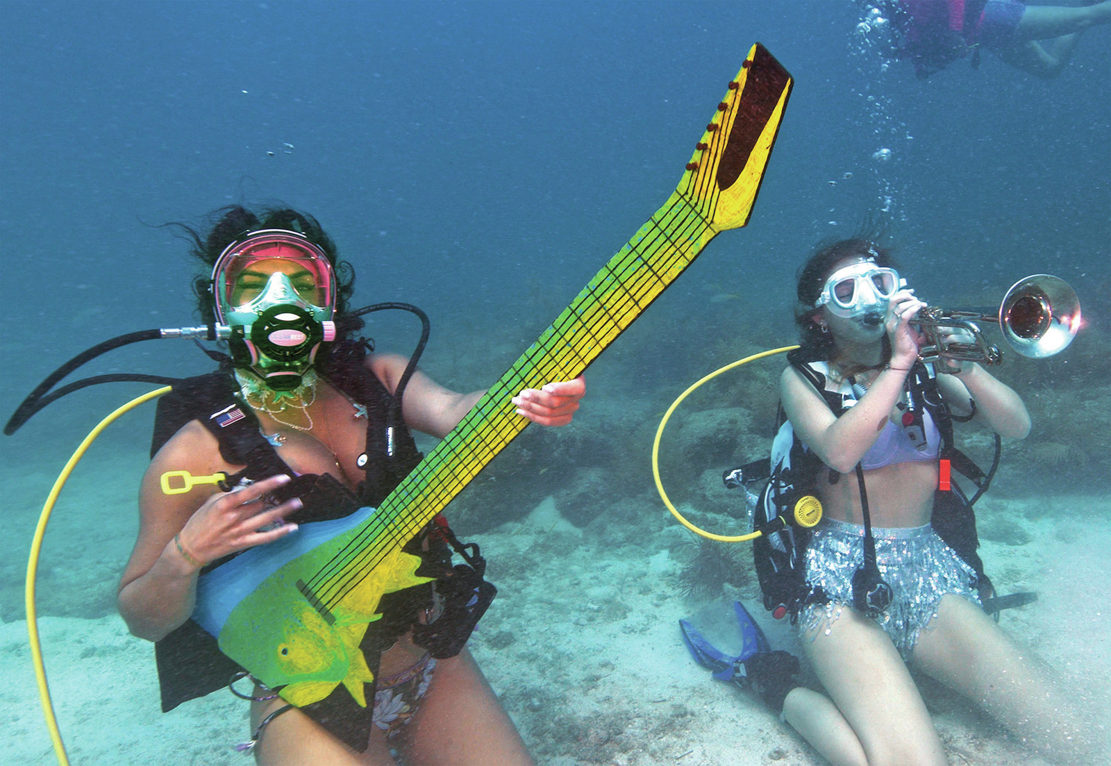 Underwater music show in the Florida Keys promotes awareness of coral