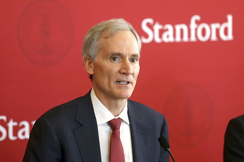 Stanford University president resigns over concerns about his research Photo /(Patrick Tehan/Bay Area News Group via AP)