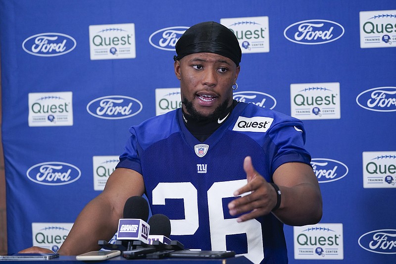 Giants' Saquon Barkley Talks Jonathan Taylor, Colts Situation