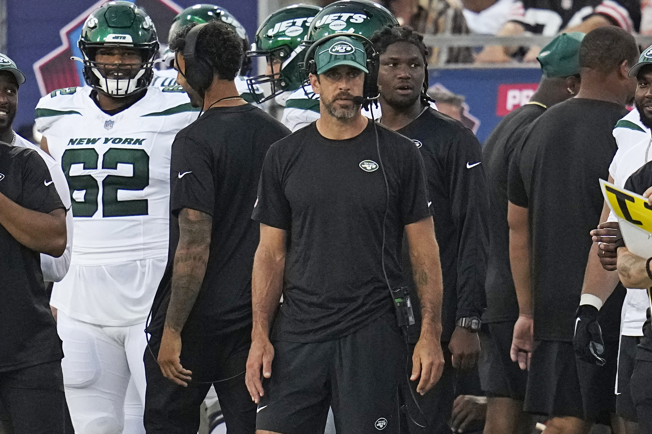 Canton, Ohio, USA. 3rd Aug, 2023. Zach Wilson #2 during the New York Jets  vs Cleveland Browns game in Canton, Ohio. Jason Pohuski/CSM/Alamy Live News  Stock Photo - Alamy