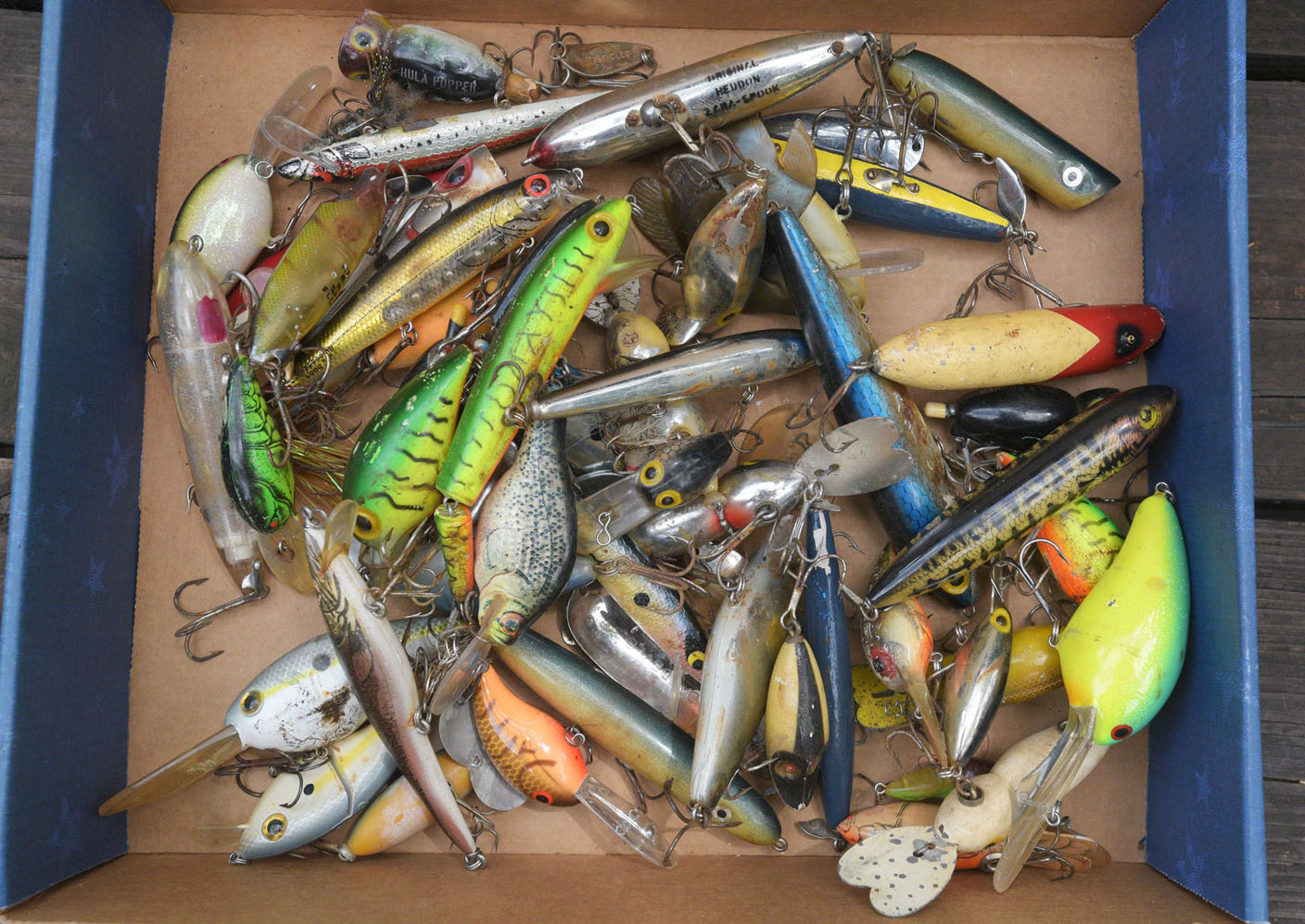 Heddon Bass Vintage Fishing Lures with Original Box for sale