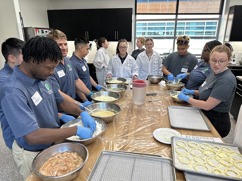Tyson Foods hosted one of the industry visits for the 2023 Future of Food: Opportunities and Careers for Undergraduate Students (F2OCUS) Fellowship Program. (Special to The Commercial/University of Arkansas System Division of Agriculture)