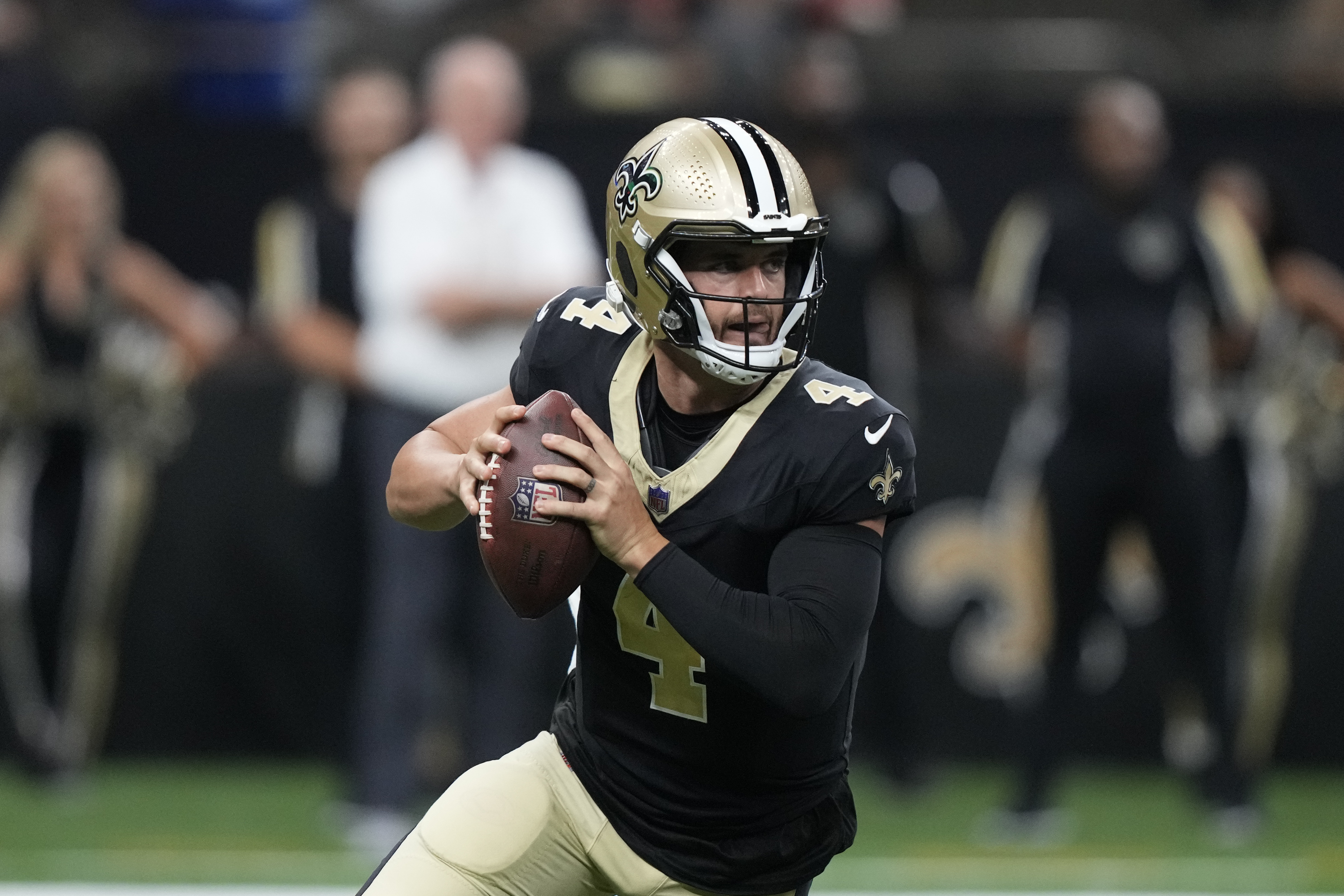 New Orleans Saints Derek Carr ends first Saints preseason drive with 4-yard  TD pass to wide receiver Keith Kirkwood