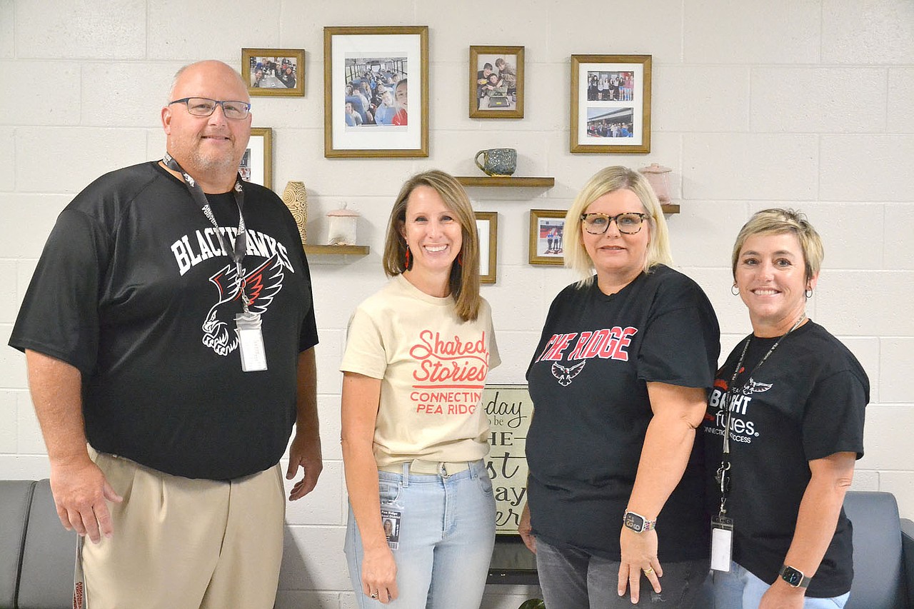Pea Ridge Staff Annette Beard/Pea Ridge TIMESThe administrative and office staff at Pea ...