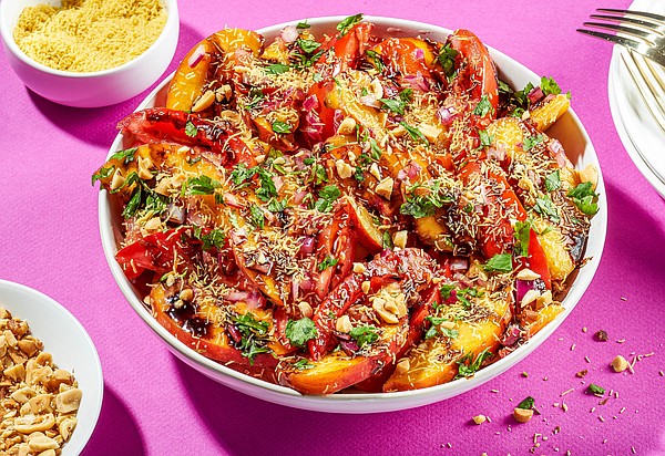 COOKING FOR TWO: Peaches, tomatoes take spicy, crunchy, tangy turn - Vimarsana News