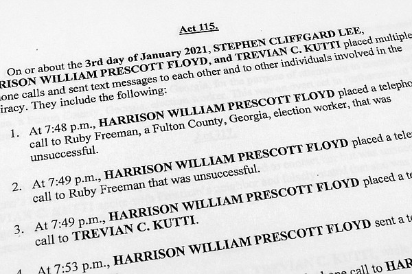 Floyd only defendant in Georgia election indictment to spend time in jail gets released on bond Floyd only defendant in Georgia election indictment to spend time in jail gets released on bond