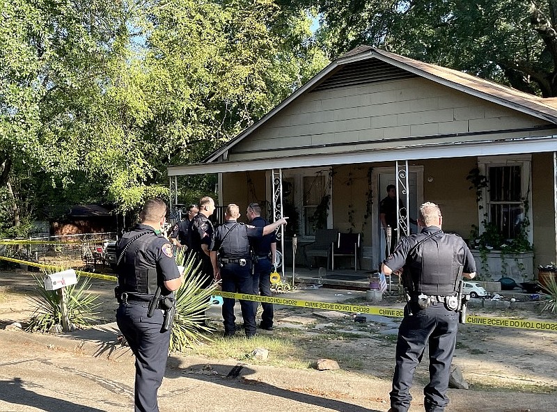 Texarkana, Texas, police investigate a shooting that left a man in critical condition Tuesday, Aug. 29, 2023, on Jerome Street. (Photo courtesy of TTPD)
