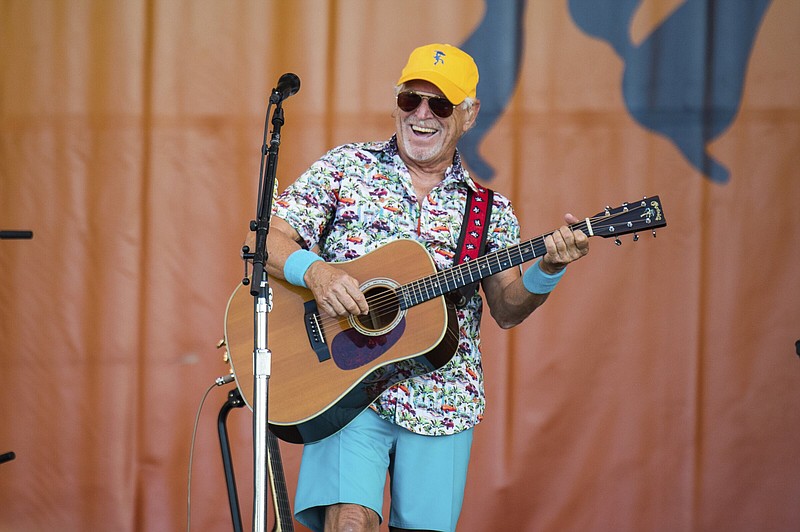 Jimmy Buffett performs at the New Orleans Jazz and Heritage Festival on Sunday, April 29, 2018, in New Orleans. (Photo by Amy Harris/Invision/AP)