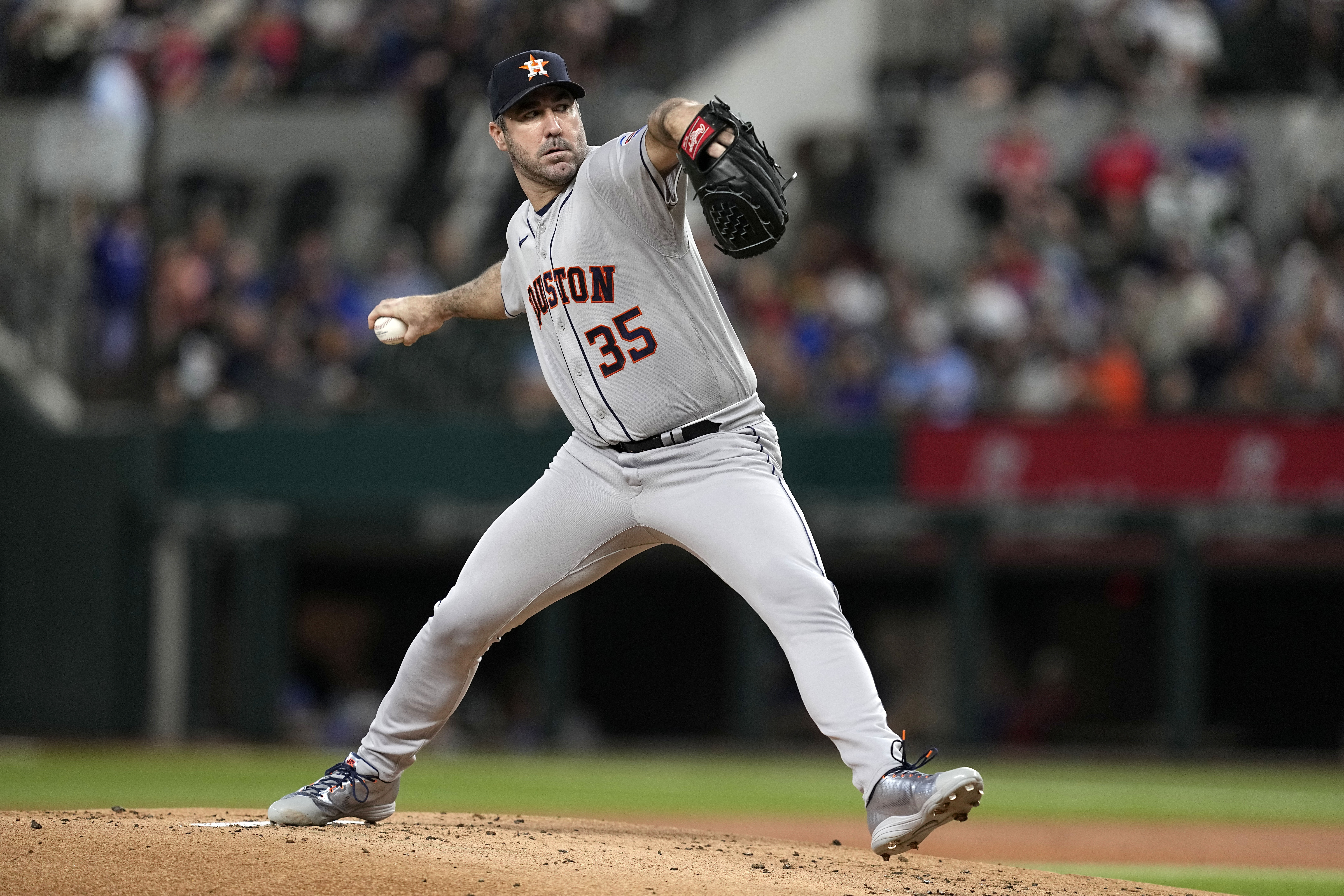 Houston, United States. 13th June, 2023. Houston Astros relief pitcher Bryan  Abreu (52) pitches in the top of the eighth inning during the MLB game  between the Washington Nationals and the Houston
