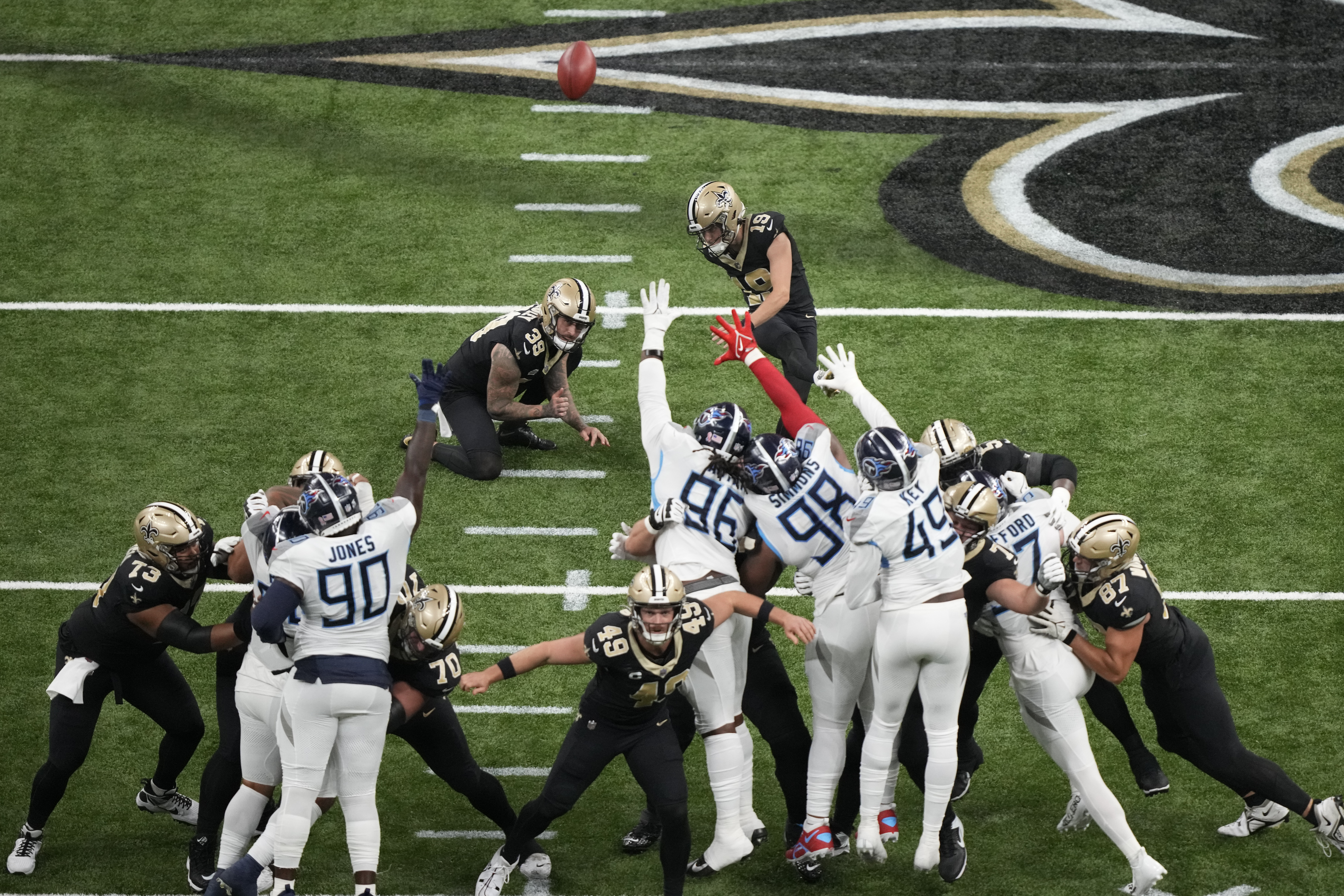 New Orleans Saints vs Tennessee Titans on September 10