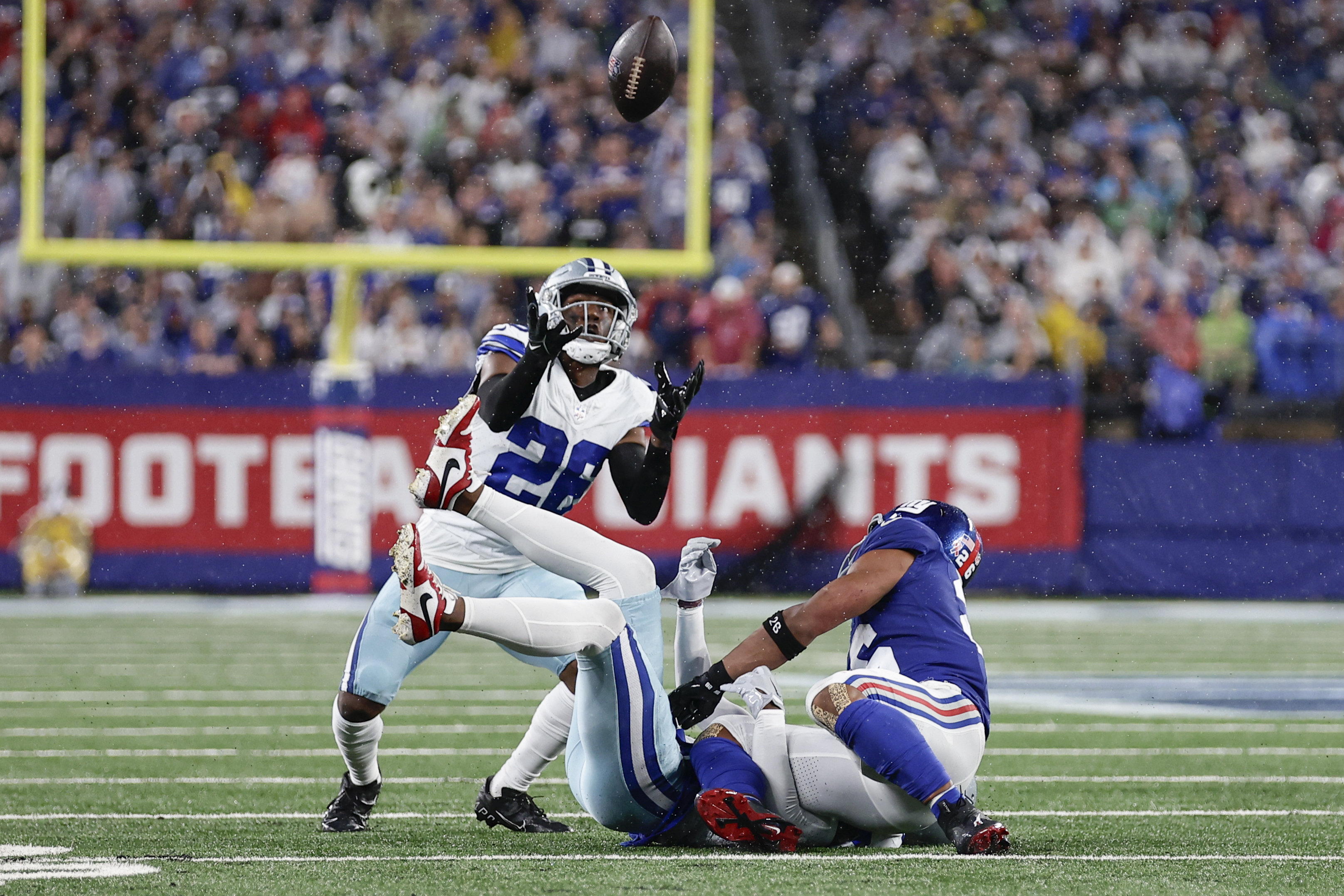 Dallas Cowboys offensive tackle Ty Nsekhe (79) in coverage during an NFL  football game against the New York Giants, Sunday, Dec. 19, 2021, in East  Rutherford, N.J. The Dallas Cowboys defeated the