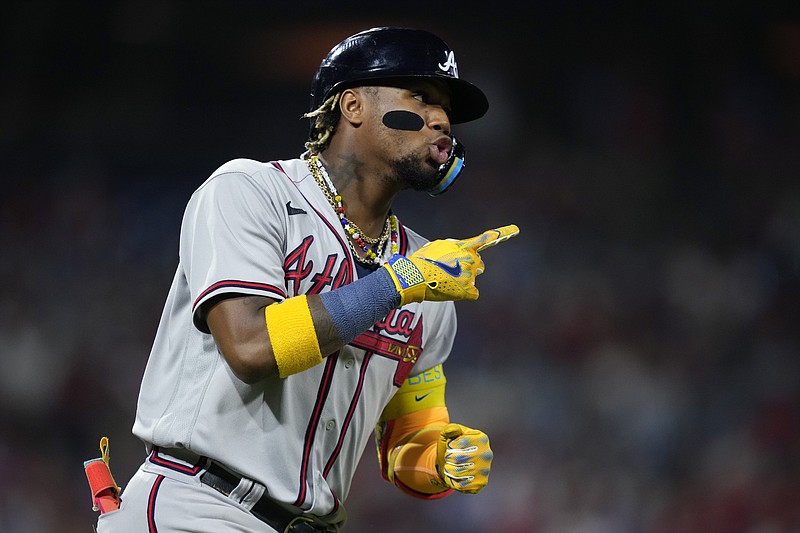 Ronald Acuna Jr. Women's Atlanta Braves National League Game 2023