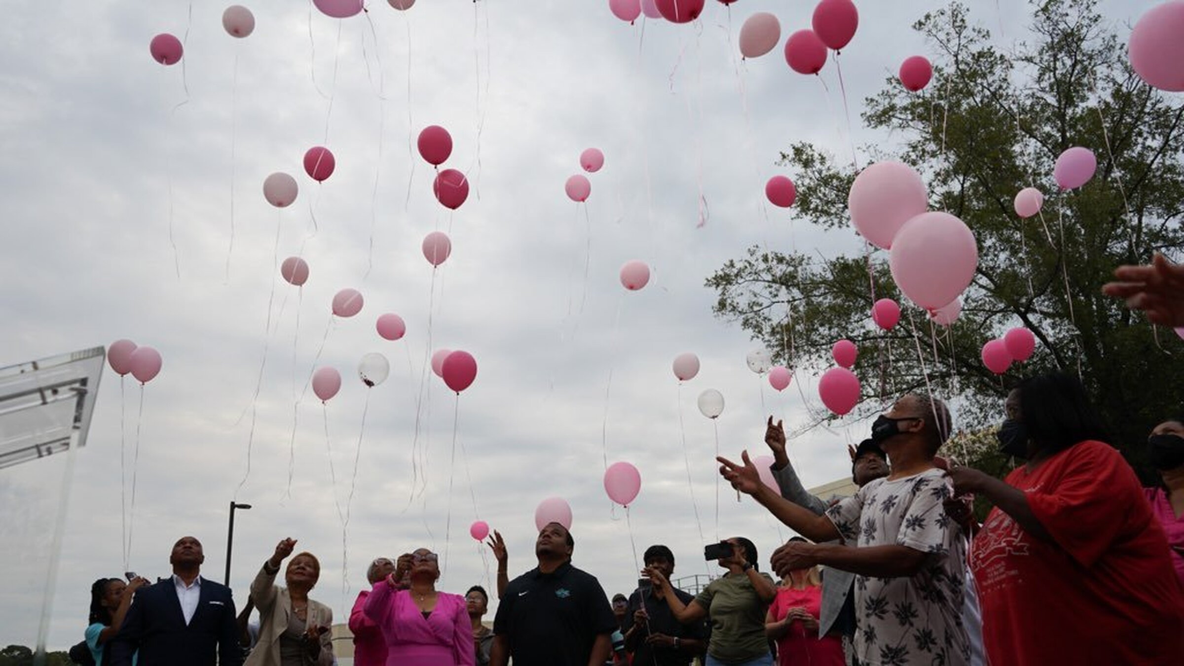 Balloon release honors Wilkins