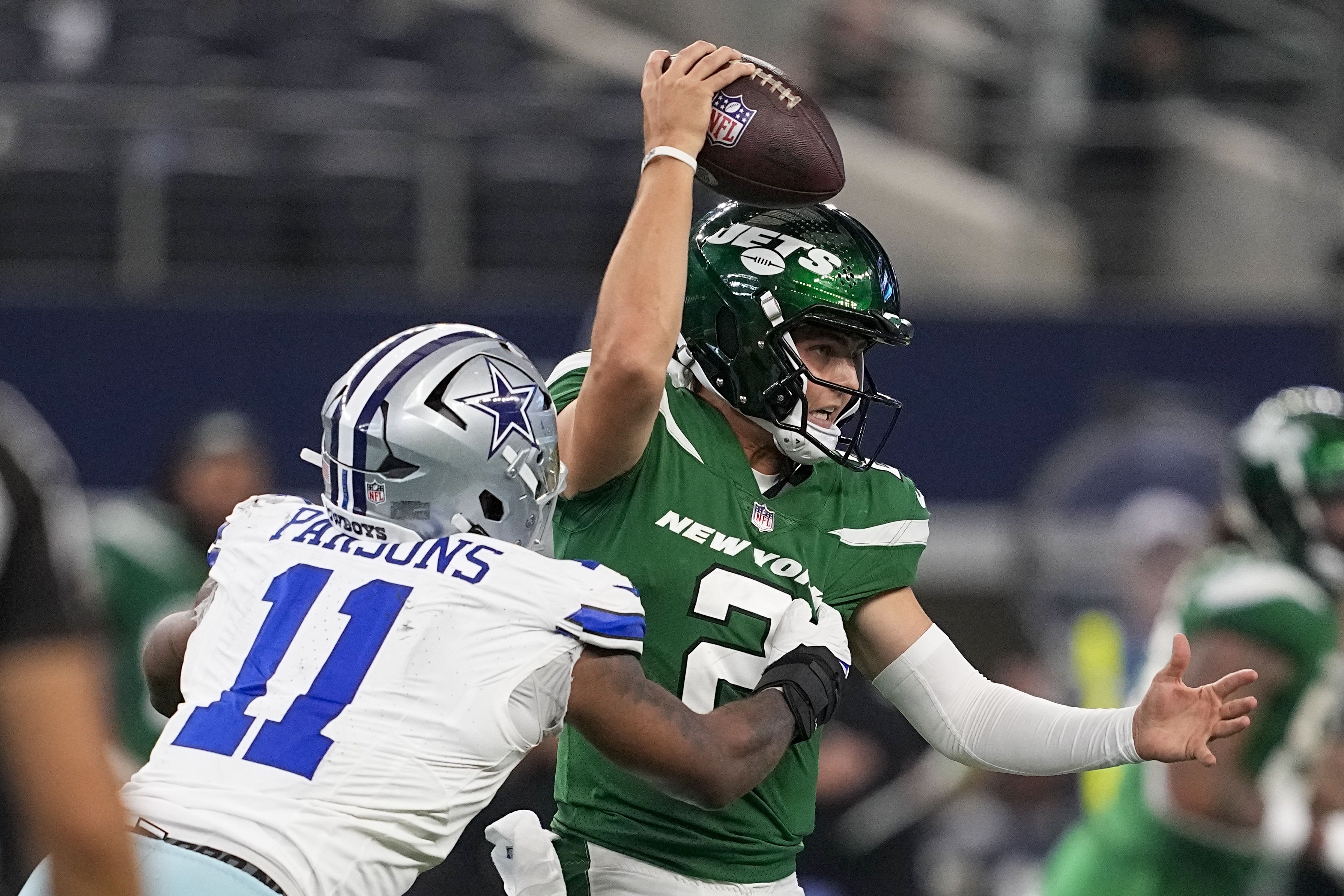 Prescott has 2 TDs, Wilson 3 picks in 1st start after Rodgers injury as  Cowboys beat Jets 30-10 – FOX21 News Colorado