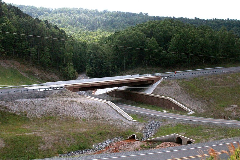 The new King Expressway bridge over Covenant Trail is shown. - File photo by The Sentinel-Record