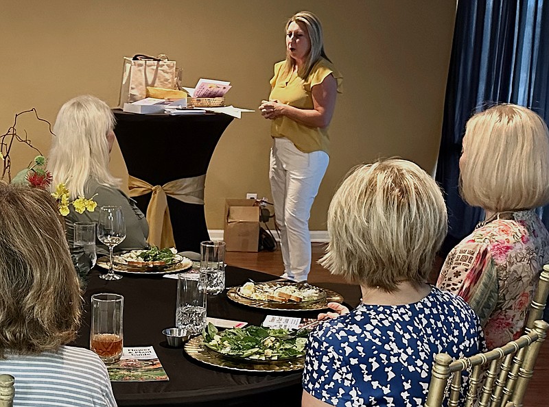 Tonya Burrough, residential manager for Hot Springs Solid Waste, addresses the Mint Juleps Garden Club on Sept. 14. - Submitted photo