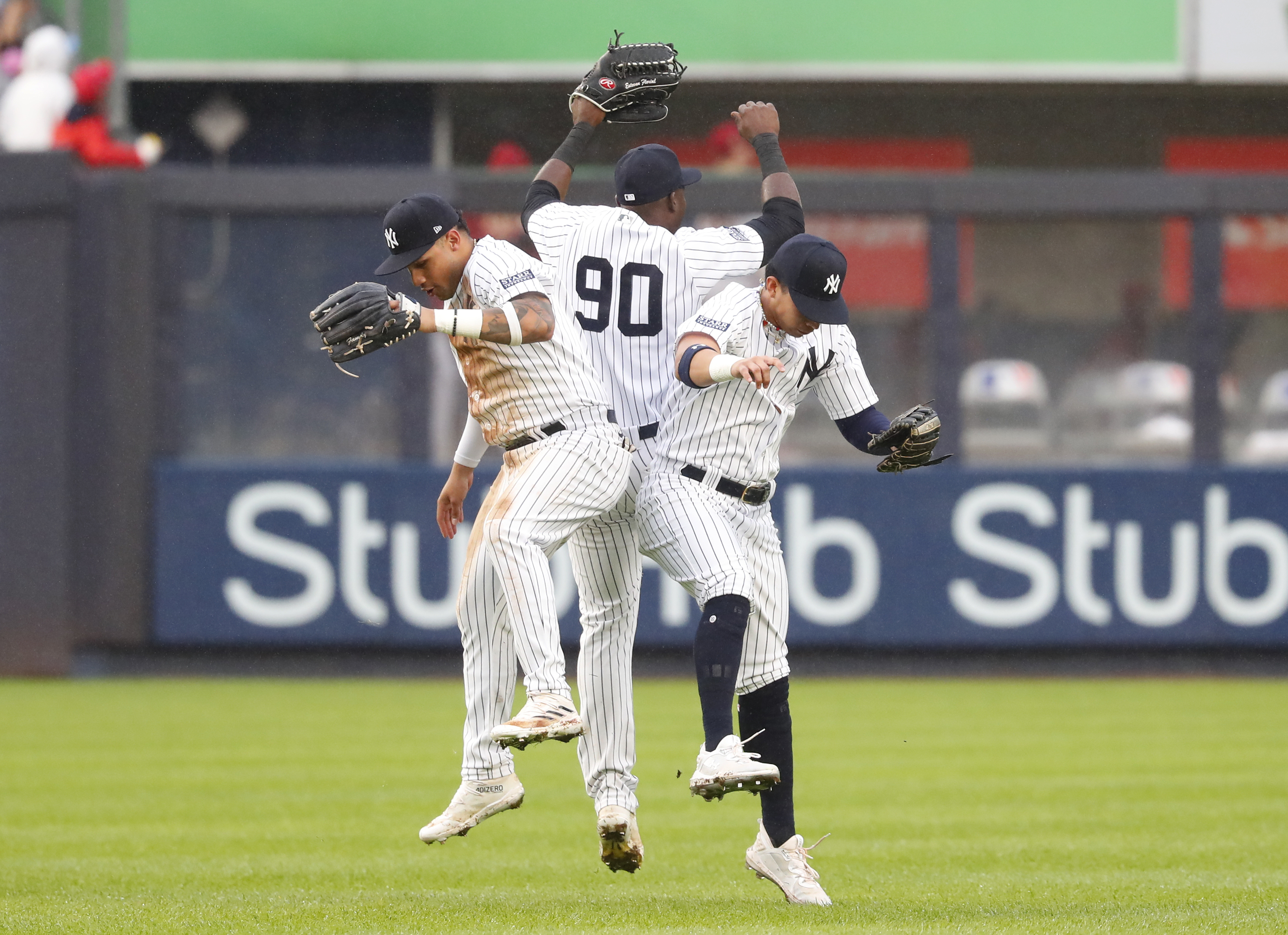  Aaron Judge And Oswaldo Cabrera Celebrate Posters with