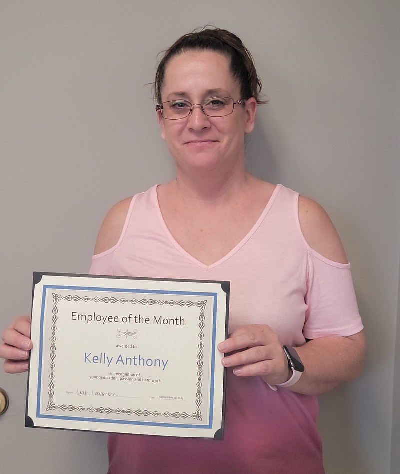 Callaway County September Employee of the Month — Kelly Anthony