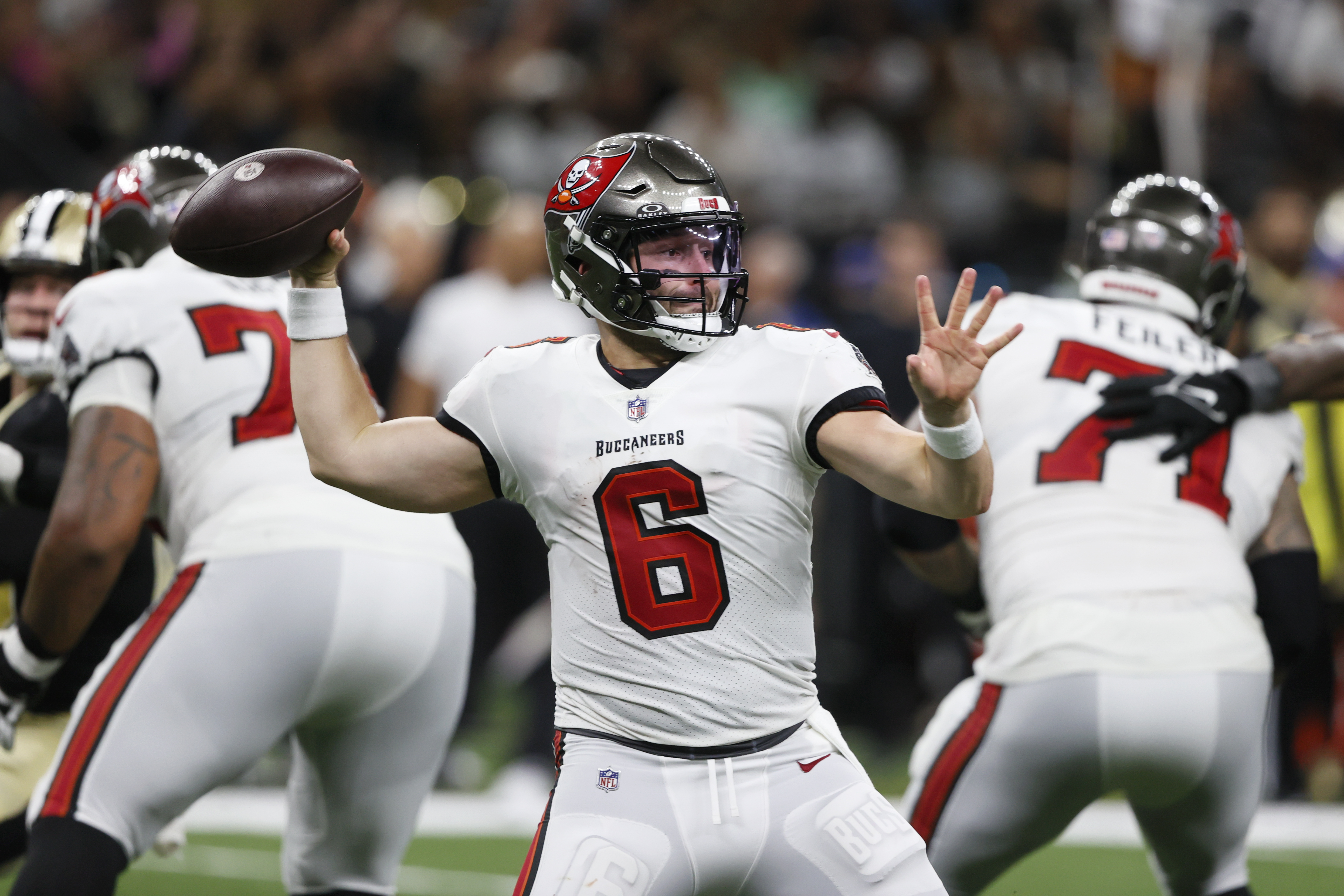 Baker Mayfield guides Bucs past Saints, Derek Carr, Sports