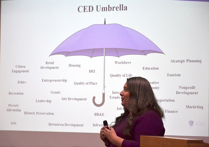 Speaker shares thoughts on economic development, community growth in