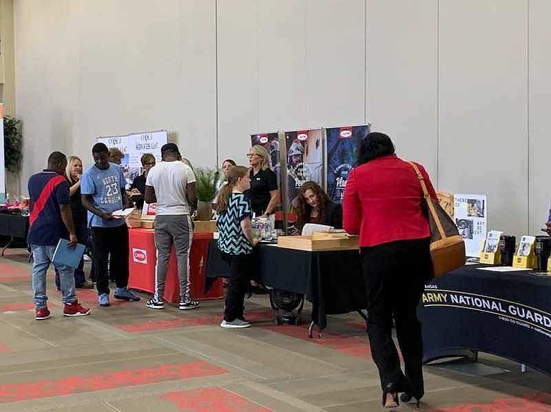 Approximately 30 local businesses saw more than 200 job-seekers during Tuesday's first-ever countywide job fair, organized by the El Dorado-Union County Chamber of Commerce. (Courtesy of the Chamber/Special to the News-Times)