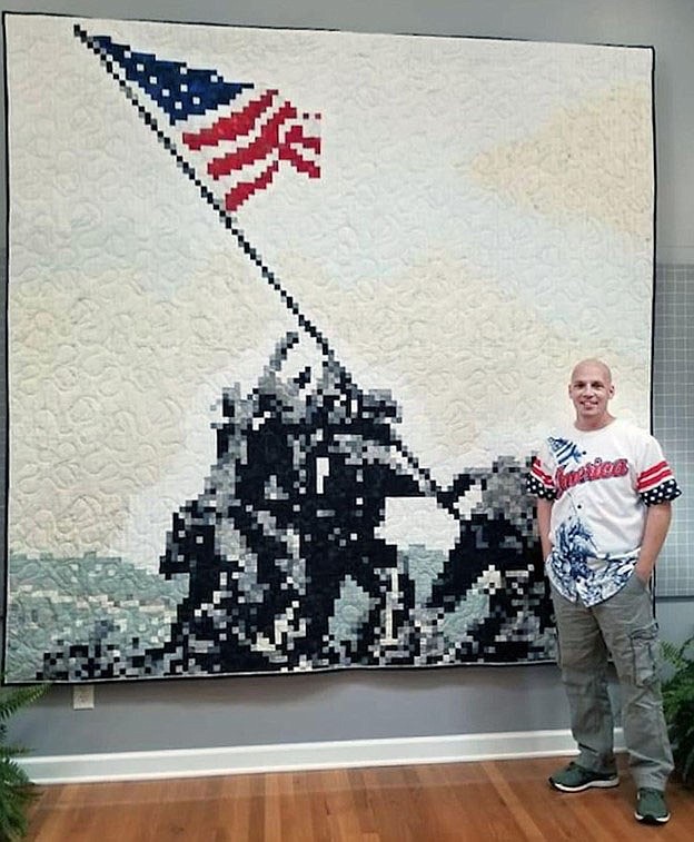 The Calico Cut-Ups will meet at 1 p.m. Oct. 23 in Sengel Hall at St. Theodore's Episcopal Church, 1001 Kingsland Road in Bella Vista. Andrew Lee, aka Combat Quilter will be the speaker. Lee is a 21-year military combat veteran who has done two deployments in Iraq and uses quilting to cope with PTSD. He has made a pixelated 110" x 110" quilt of the flag raising in Iwo Jima that is at the International Quilt Museum in Lincoln, Neb. Lee is very active in the Quilts of Valor Foundation, whose mission is to cover service members and veterans touched by war with comforting and healing Quilts of Valor. Lee has made over 400 Quilts of Valor and at the meeting two veterans will be awarded with Quilts of Valor. The public is invited to see the presentation. Information: admin@calicocutups.com.

(Submitted Photo)