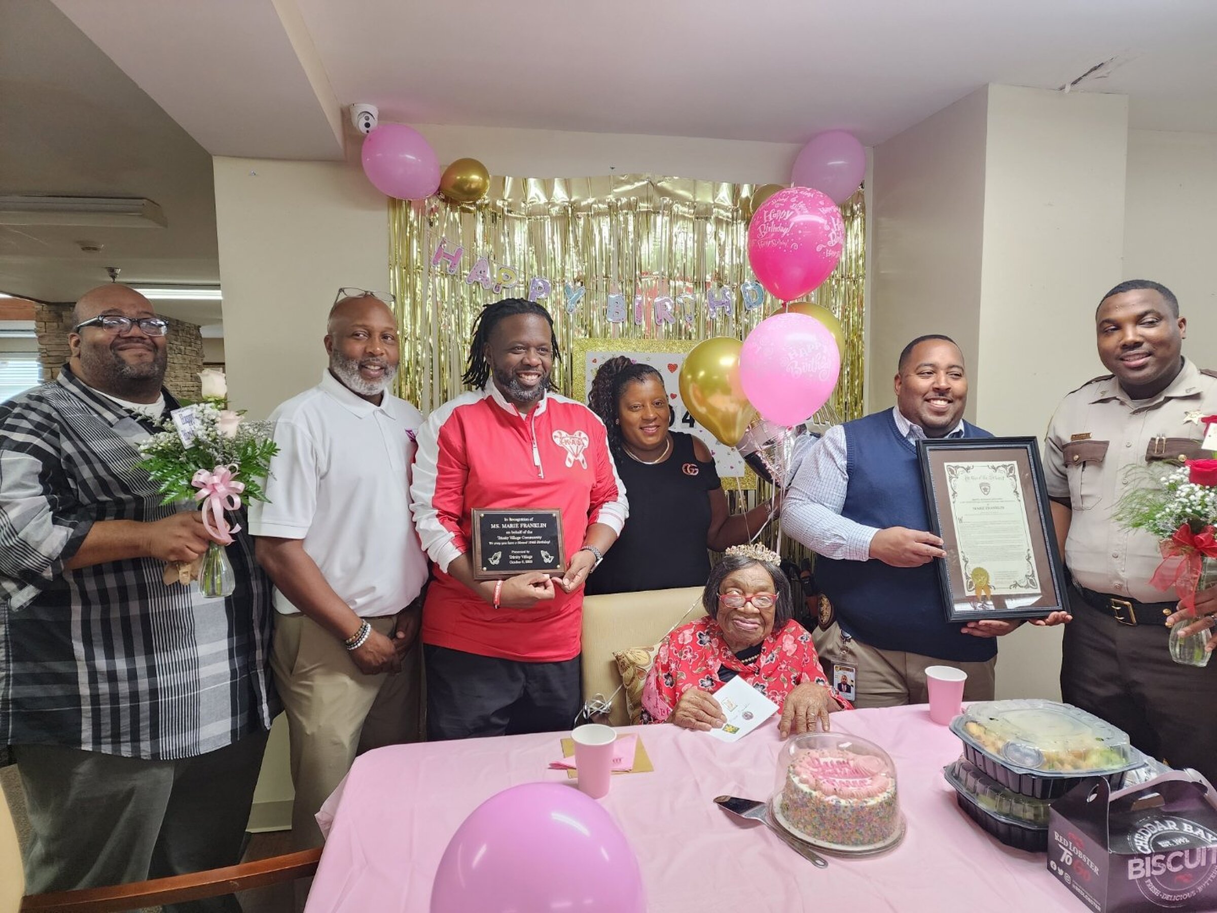Pine Bluff’s Marie Franklin celebrates turning 104