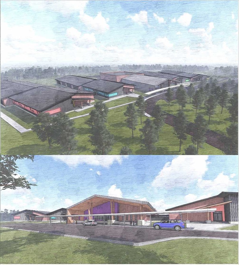 A rendering of a new school that will serve third through sixth graders in the El Dorado School District is pictured. (Courtesy of Jim Tucker/Special to the News-Times)