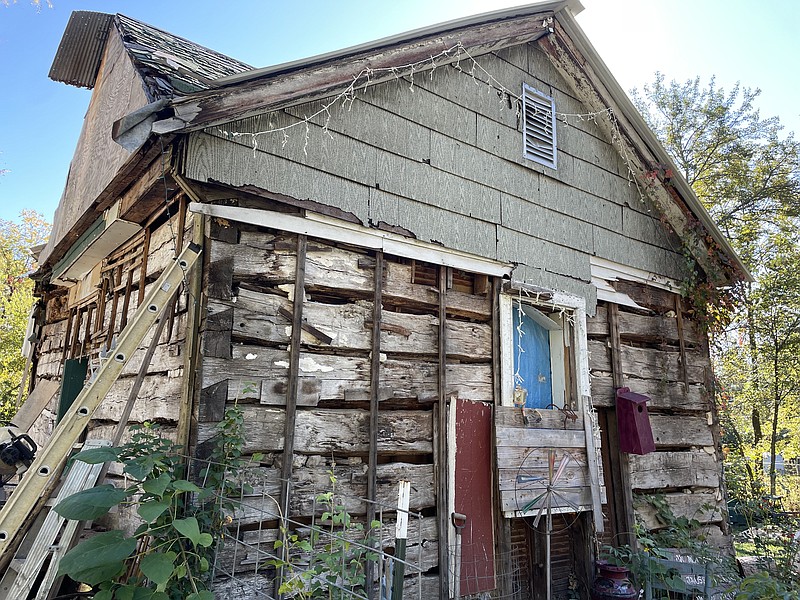 Democrat photo/Kaden Quinn:  
The City of California approved the purchase of the historical cabin found in 2021 by resident Jane Suggs.