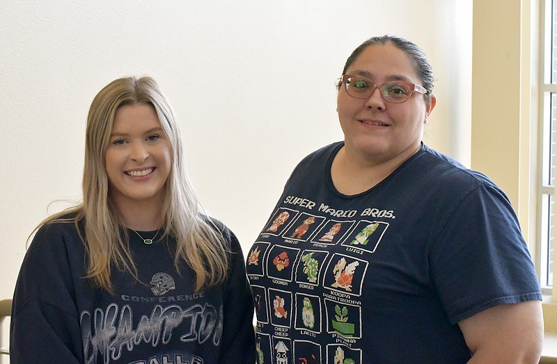 National Park College students Leslie Huggs, left, and Amy Techert were recently awarded the Professional Achievement in Respiratory Care scholarship from the Lawrence Respiratory Foundation. The photo is courtesy of NPC. - Submitted photo