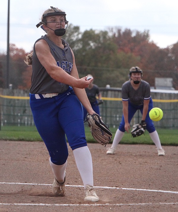 Jamestown Lady Eagles softball defeat Marion C. Early 3-1 in Semifinals - Vimarsana News