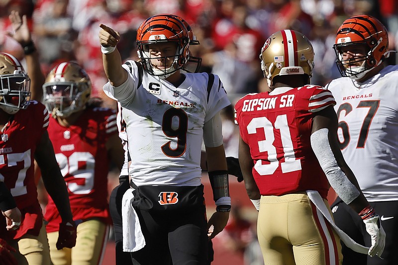 Burrow Bengals send Niners to 3rd loss in a row Northwest