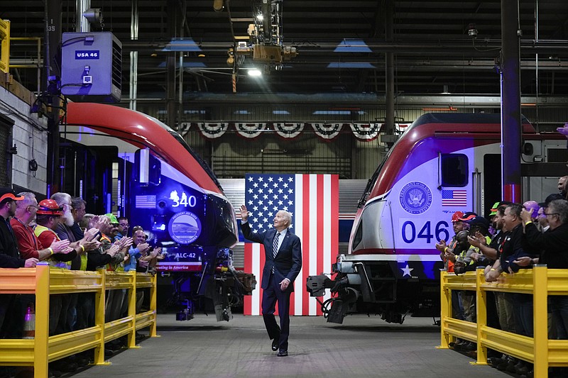 ‘Amtrak Joe’ Biden promotes 16B for passenger rail projects