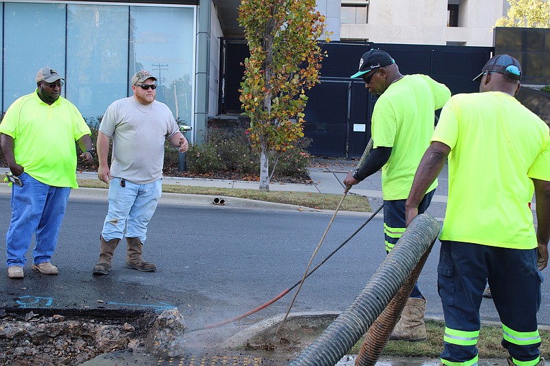 PHOTO EWU repairs a leak El Dorado News