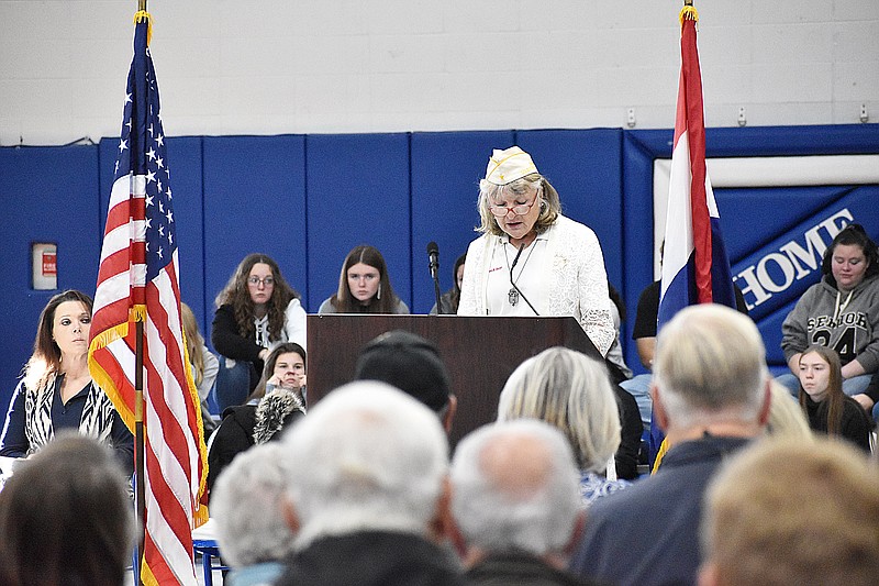 Russellville High School assembly highlights cost of freedom