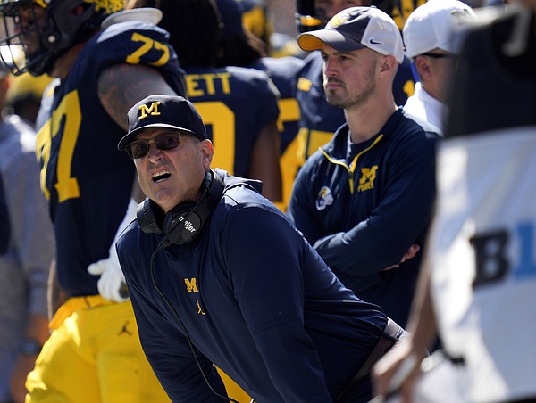 Harbaugh suspended by Big Ten Harbaugh suspended by Big Ten