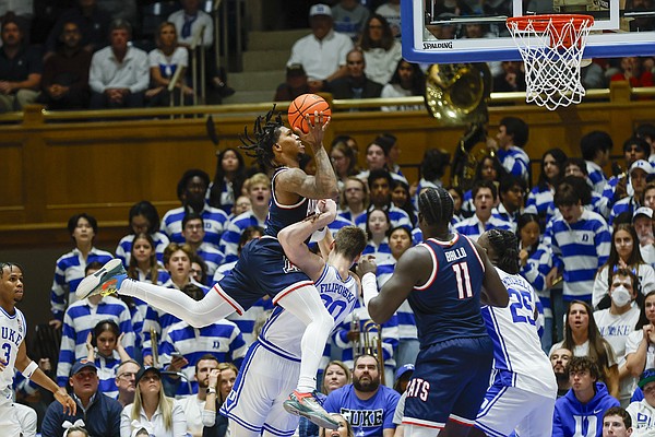 Arizona celebrates upset win at Duke Arizona celebrates upset win at Duke
