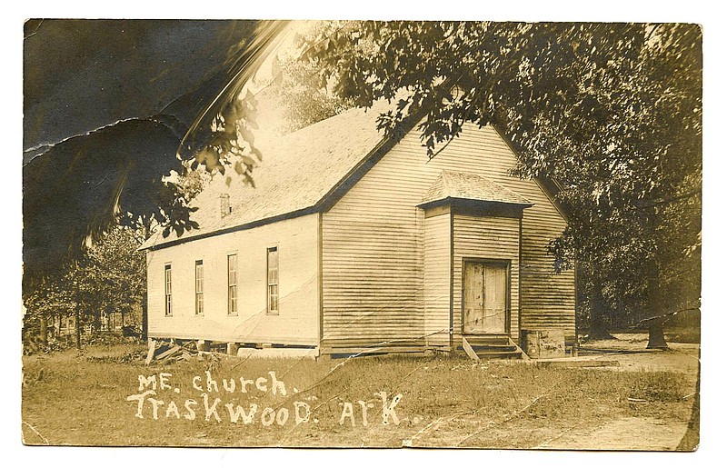 Arkansas Postcard Past Traskwood in 1908 Northwest Arkansas Democrat