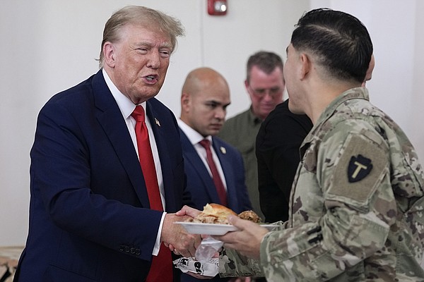 Trump picks up the endorsement of Texas Gov. Greg Abbott during a visit ...