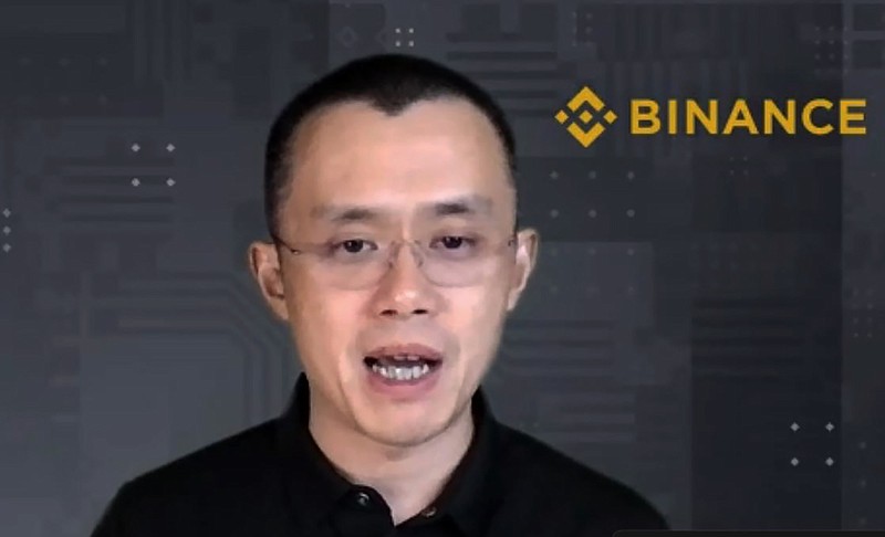 FILE - Binance CEO Changpeng Zhao answers a question during a Zoom meeting interview with The Associated Press on Nov. 16, 2021. Zhao the founder of Binance, the worlds largest cryptocurrency exchange, pleaded guilty Tuesday, Nov. 21, 2023, to a felony charge that he failed to take steps to prevent money laundering as the company agreed to pay more than $4 billion following an investigation by the U.S. government. (AP Photo/File)