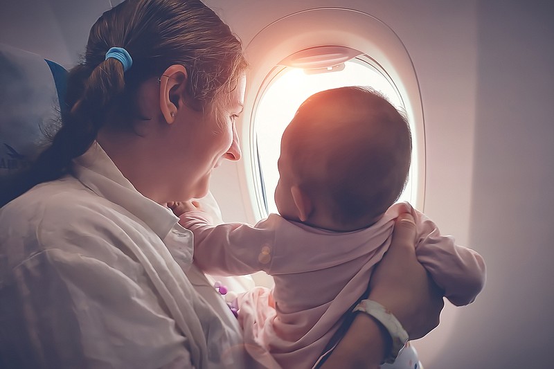 TNS
Generally, it is discouraged for babies to fly unnecessarily shortly after birth. If you must, there are some specific things you can do to help ease the process.