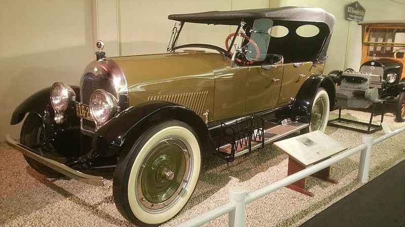 A beautiful car, the Climber was made of 20-gauge steel over a wood frame and came in maroon, green, and battleship grey with a folding roof and multi-colored wheels.

(Courtesy photo/Museum of Automobiles, Petit Jean, Ark.)