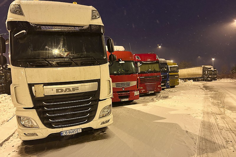 Polish truck drivers are blocking the border with Ukraine. It's hurting