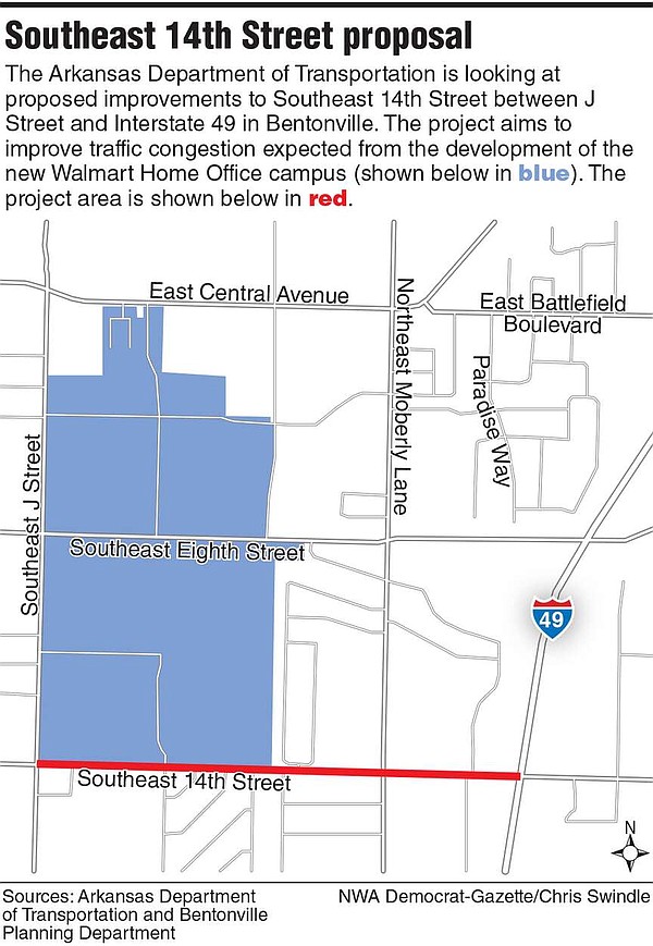 Potential improvements to Southeast 14th Street discussed during Bentonville meeting | Northwest Arkansas Democrat-Gazette