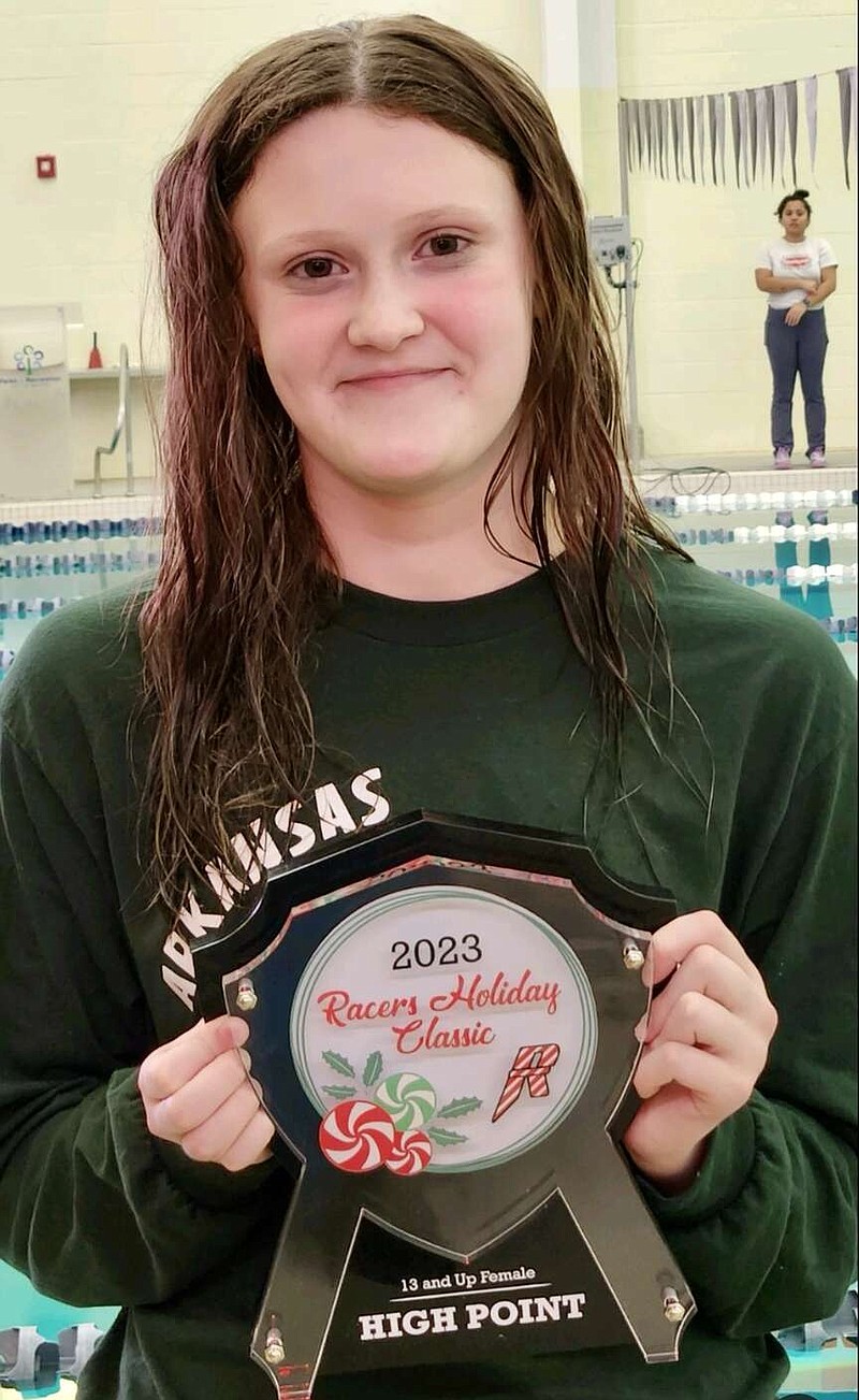 Lake Hamilton’s Schmitt competes in USA2023 Holiday Classic swim meet