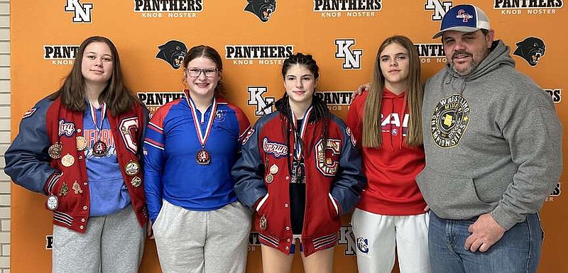 (Photo submitted by Lance Fulks)
The Lady Pintos went a combined 7-5 and won three medals at the Knob Noster Lady Panthers Invitational on Saturday.