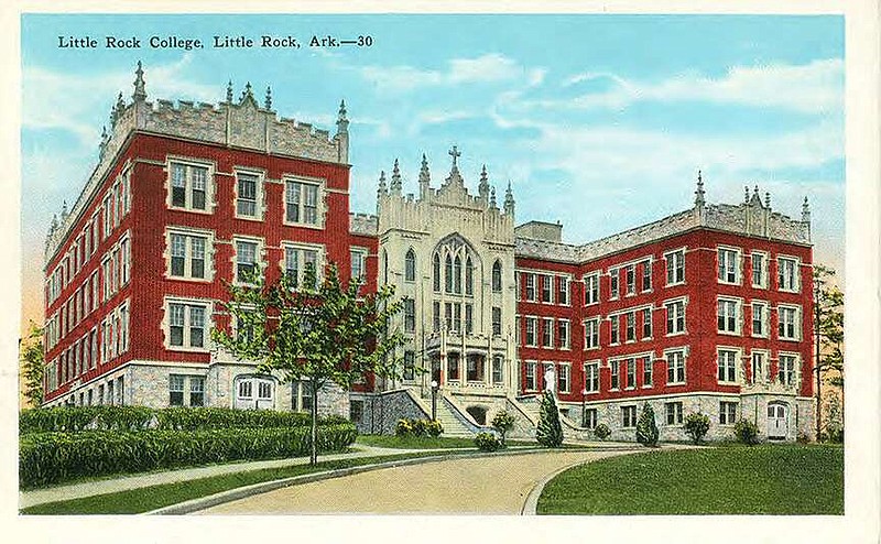 Postcard advertising Morris Hall at Little Rock College; circa 1930s
(Courtesy of the Butler Center for Arkansas Studies, Central Arkansas Library System)