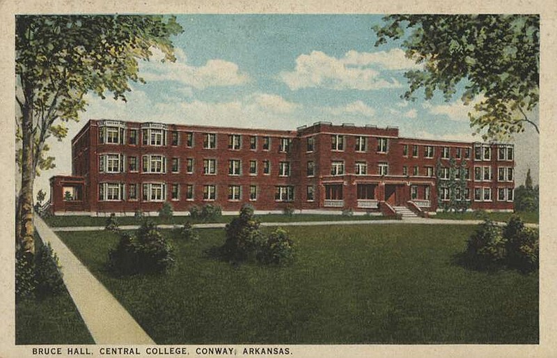 Bruce Hall, Central College, Conway, Ark.
(Butler Center for Arkansas Studies. Central Arkansas Library System)