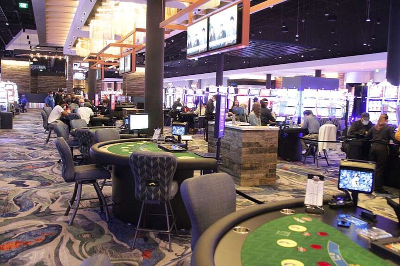 The gaming tables at Saracen Casino Resort are shown in this file photo. (Pine Bluff Commercial/Dale Ellis)